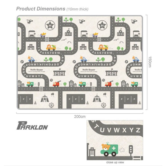 Parklon PE Roll Mat - Simple Road (2000mm x 1500mm x 10mm)