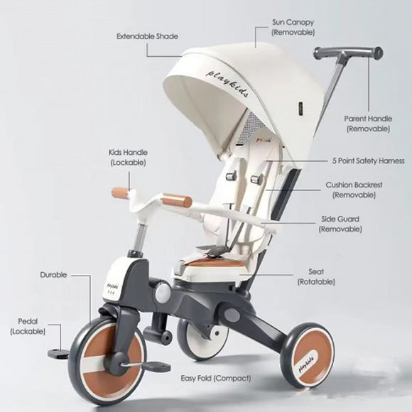 Lucky Baby 7 In 1 Trike Easy Foldable Tricycle