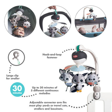 Tiny Loves Magical Tales Black & White Take Along Mobile - 0