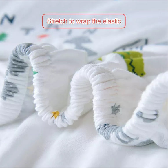 Babydreams 100% Cotton Fitted Bed Sheet/ Mattress Cover- BD809(24''x48''/60x120cm)