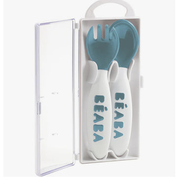 Beaba 2nd Stage Training Fork & Spoon with Case
