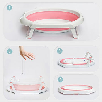 Lucky Baby Collato Bath Tub W/Stand + Bath Support - 0