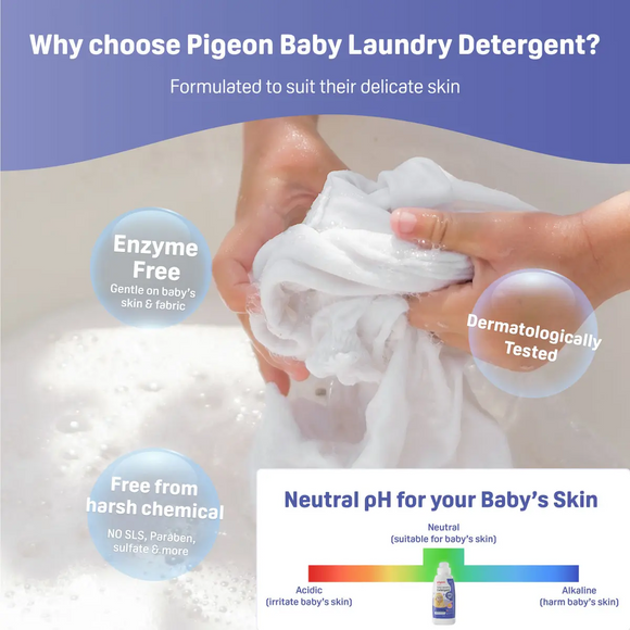 Pigeon Baby Eco-Friendly Laundry Detergent Refill Pack Collection 450ml