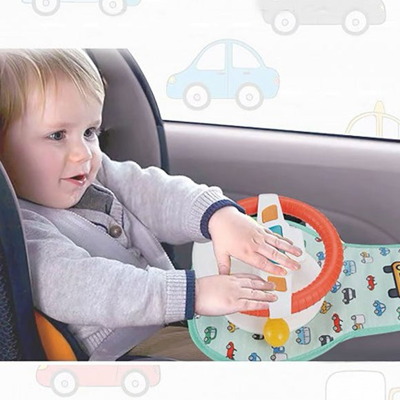 Lucky Baby On The Go Deluxe Steering Wheel W/Mirror