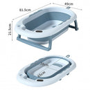 Lucky Baby Collapsible Bath Tub W/Thermometer & Mesh Support/Whale Toy-8