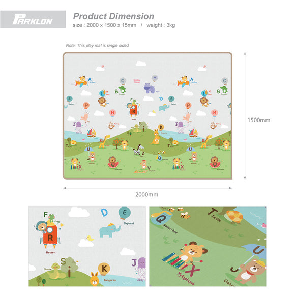 Parklon Single Sided PE Roll Mat Balloon  Aphabet (2000X150X15mm) (Promo)