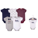 Hudson Baby 5pcs Bodysuit Short Sleeve Set (0-3m/3-6m/6-9m/9-12m)