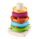 Fisher-Price Sensory Rock-A-Stack Roly-Poly Stacking Toy With Fine Motor Activities For Babies-6