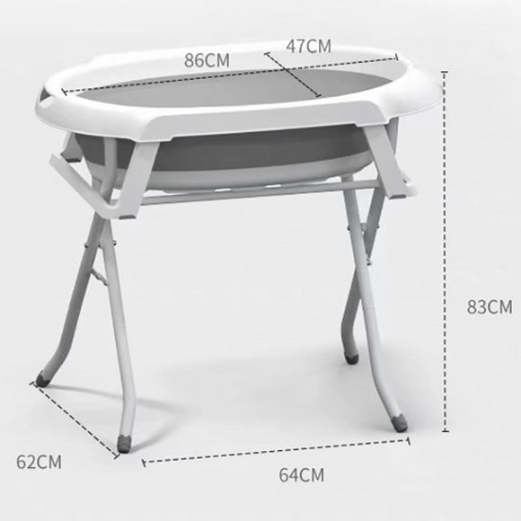 Lucky Baby Collato Bath Tub W/Stand + Bath Support