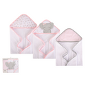 Hudson Baby 3pcs Knit Terry Hooded Towel