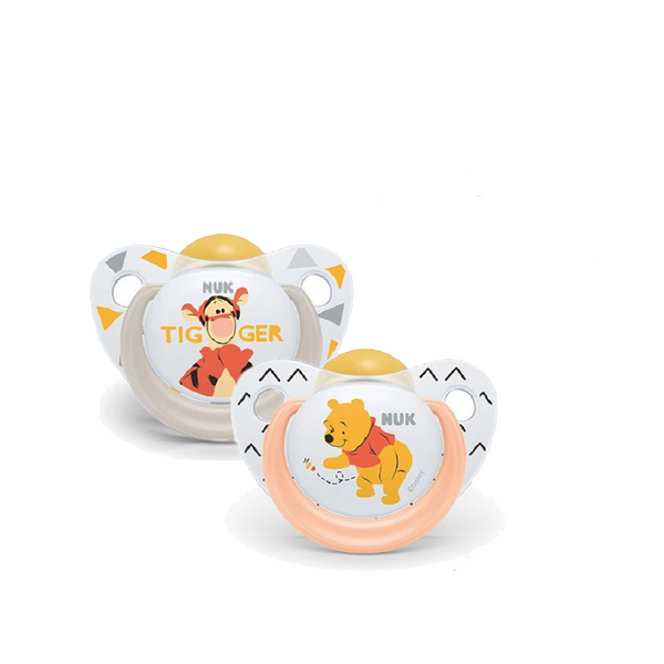 NUK Disney Winnie The Pooh Latex Soother S1 2pcs (0-6m)