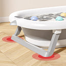 Lucky Baby Galy Collapsible Bath Tub W/Thermometer + Jelly Bath Support-7