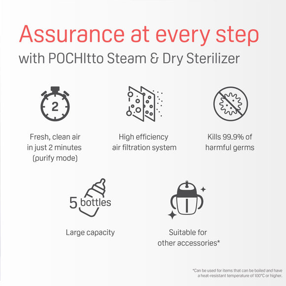 Pigeon POCHItto Steam & Dry Sterilizer