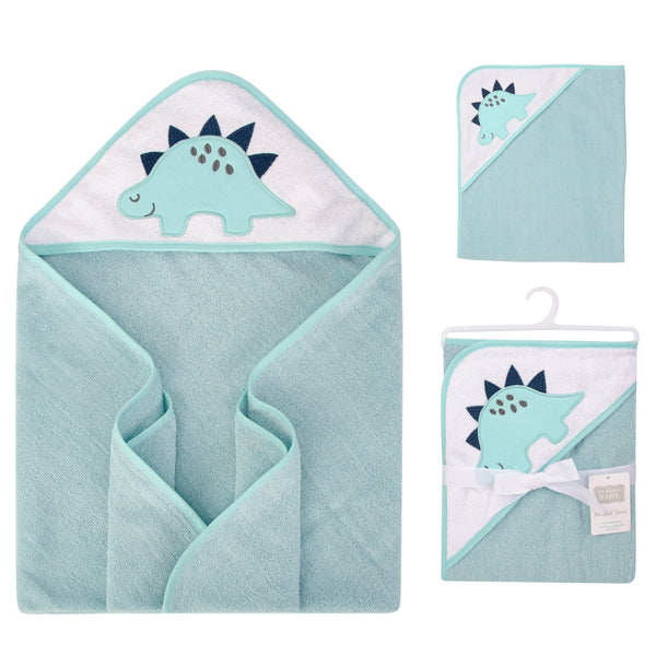 Hudson Baby 1 Piece Hooded Towel (Woven Terry)