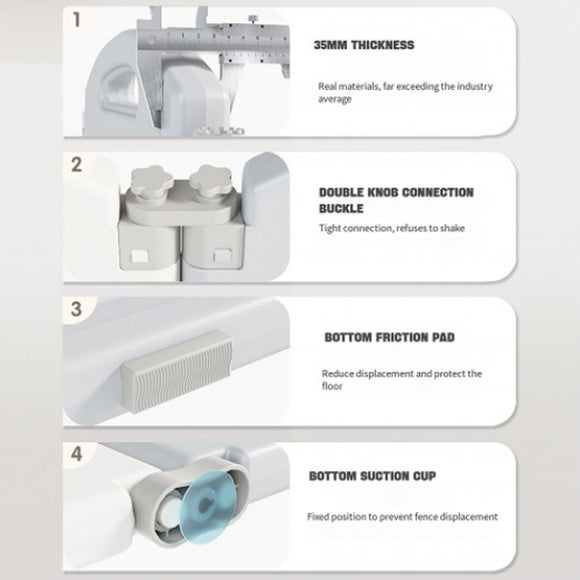 Lucky Baby Smart System Foldable Safety Play Yard - Bear
