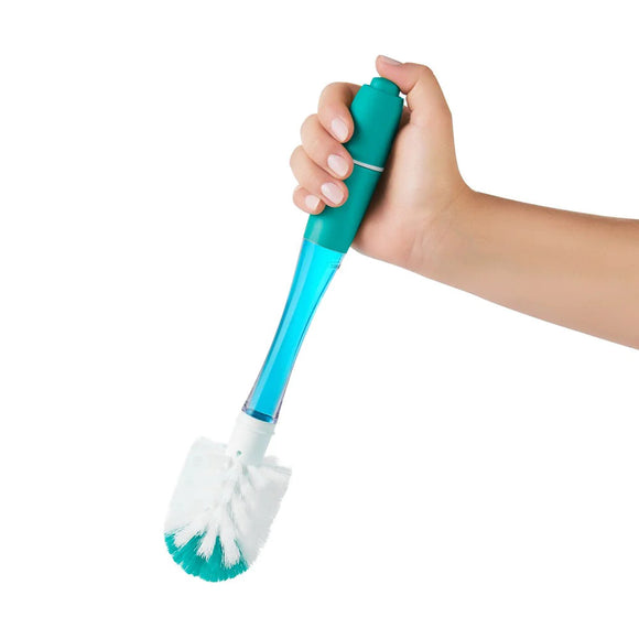 Oxo Tot Soap Dispensing Bottle Brush With Stand (Teal)