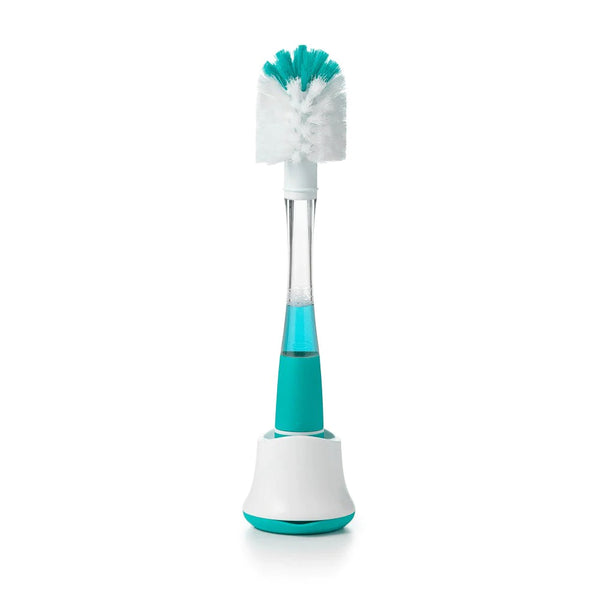 Oxo Tot Soap Dispensing Bottle Brush With Stand (Teal)