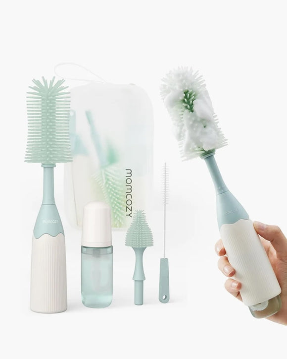 MOMCOZY PUSH-PRESS FOAMING BOTTLE BRUSH KIT
