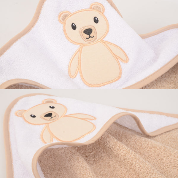 Hudson Baby 1 Piece Hooded Towel (Woven Terry)