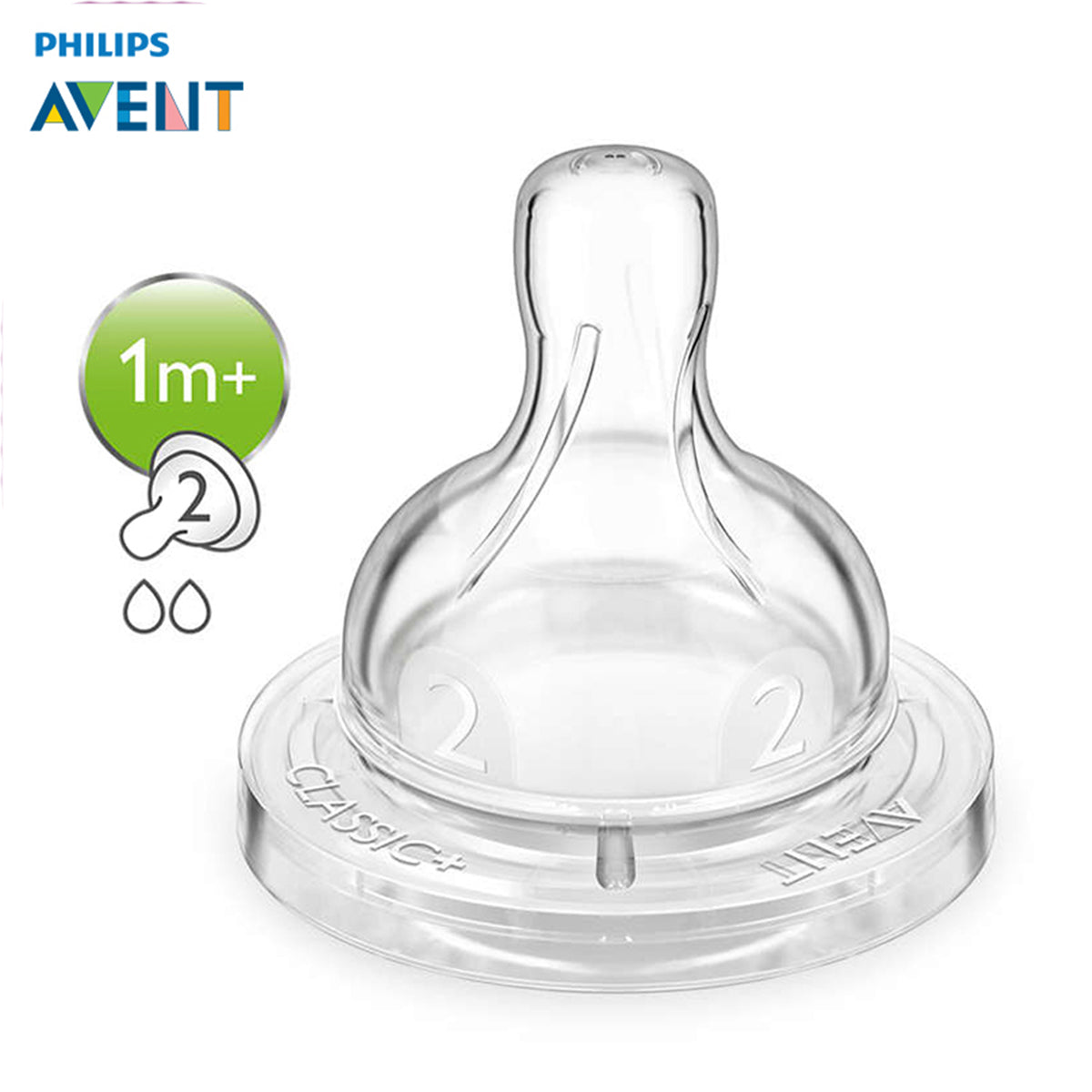 Philips Avent Classic+ teat 2pcs Set - 0