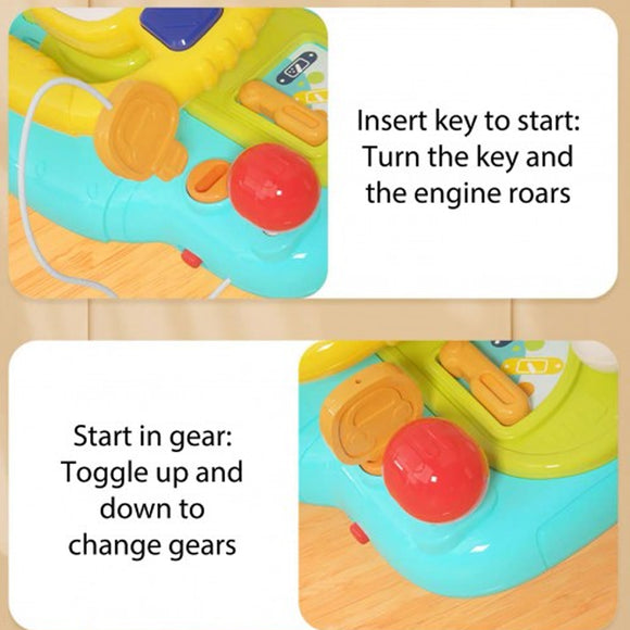 Lucky Baby Navigation Bridge Fun Steering Wheel Light & Music