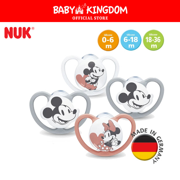 NUK Mickey/Minnie Silicone Soother 2pcs