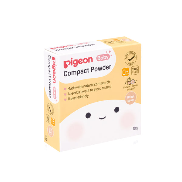 Pigeon Baby Compact Powder With Puff (Beige Color)