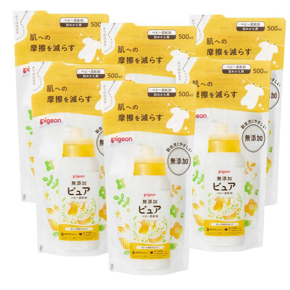 [Made in JAPAN] Pigeon Newborn Baby Softener Refill 500ml Hidamari Flower Scent