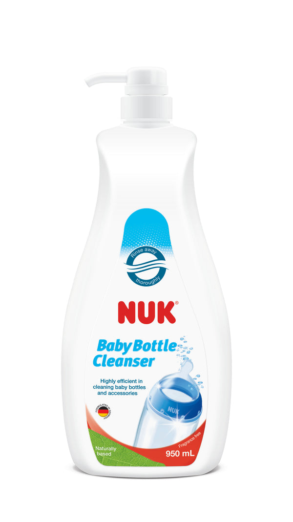 NUK 950ml+750ml Baby Bottle Cleanser +Milk Powder Dispenser + Brush  Bundle Set (Promo)