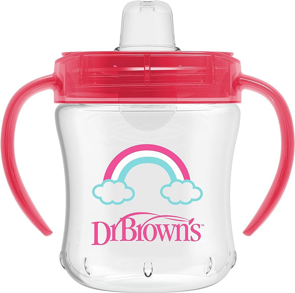 Dr Brown's Soft Spout Transition Cup With Handles - 6 Months (6oz/180ml)