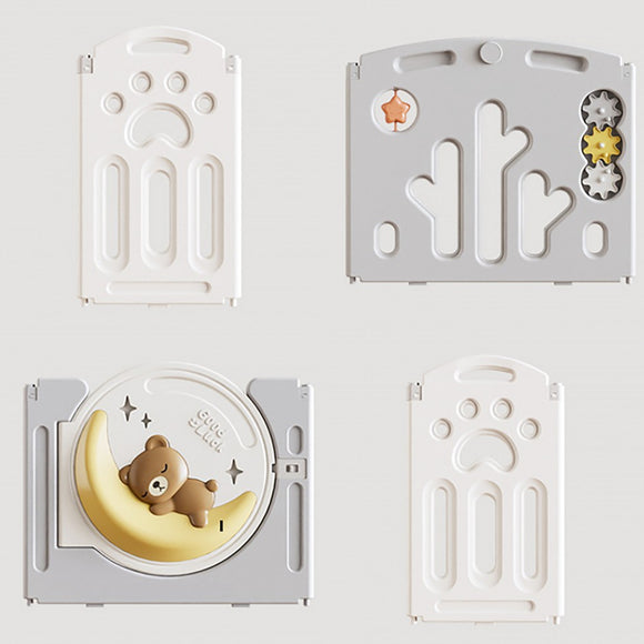 Lucky Baby Smart System Foldable Safety Play Yard - Bear