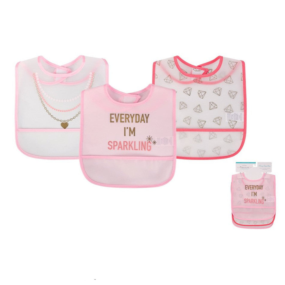 Hudson Baby 3pcs PEVA Waterproof Bibs