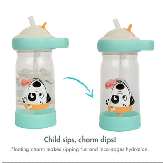 The First Years Sip & See Water Bottle with Floating Charm 12oz