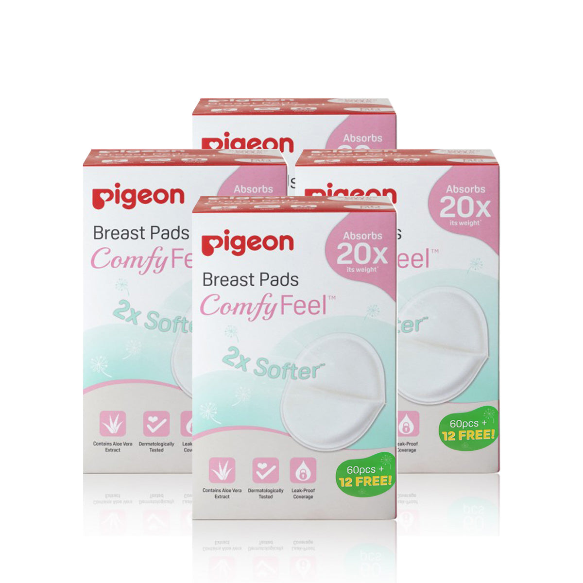 Pigeon Breast Pads Comfyfeel 60pcs