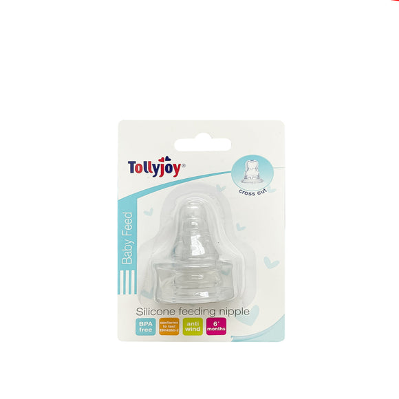 Tollyjoy Silicone Nipple-Cross Cut (2pcs)