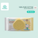 Purcotton 100% Cotton Baby Wet Wipes for Hand & Mouth