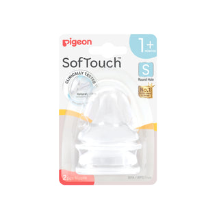 Buy s-1-months [NEW] Pigeon SofTouch™ Wide Neck Nipple