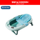 Lucky Baby Collapsible Bath Tub W/Thermometer & Mesh Support/Whale Toy-10