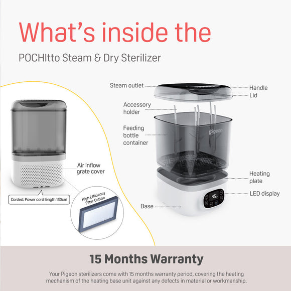Pigeon POCHItto Steam & Dry Sterilizer