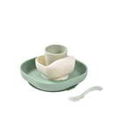 Béaba Silicone Meal Set - Sage / Misty green-1