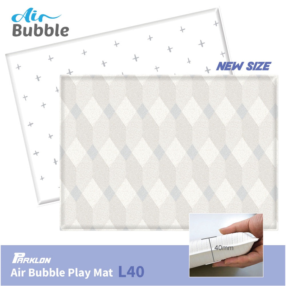 Parklon Air Bubble PVC Mat - Terrazzo Square (L40) | Baby Kingdom Pte Ltd
