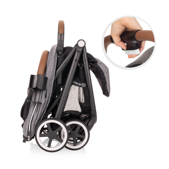 Evenflo Gold Otto Self-Folding Lightweight Travel Stroller - Moonstone Grey