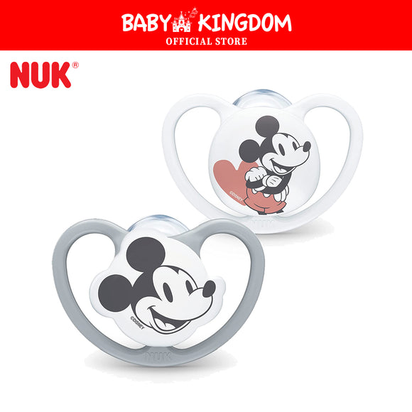 NUK Mickey/Minnie Silicone Soother 2pcs