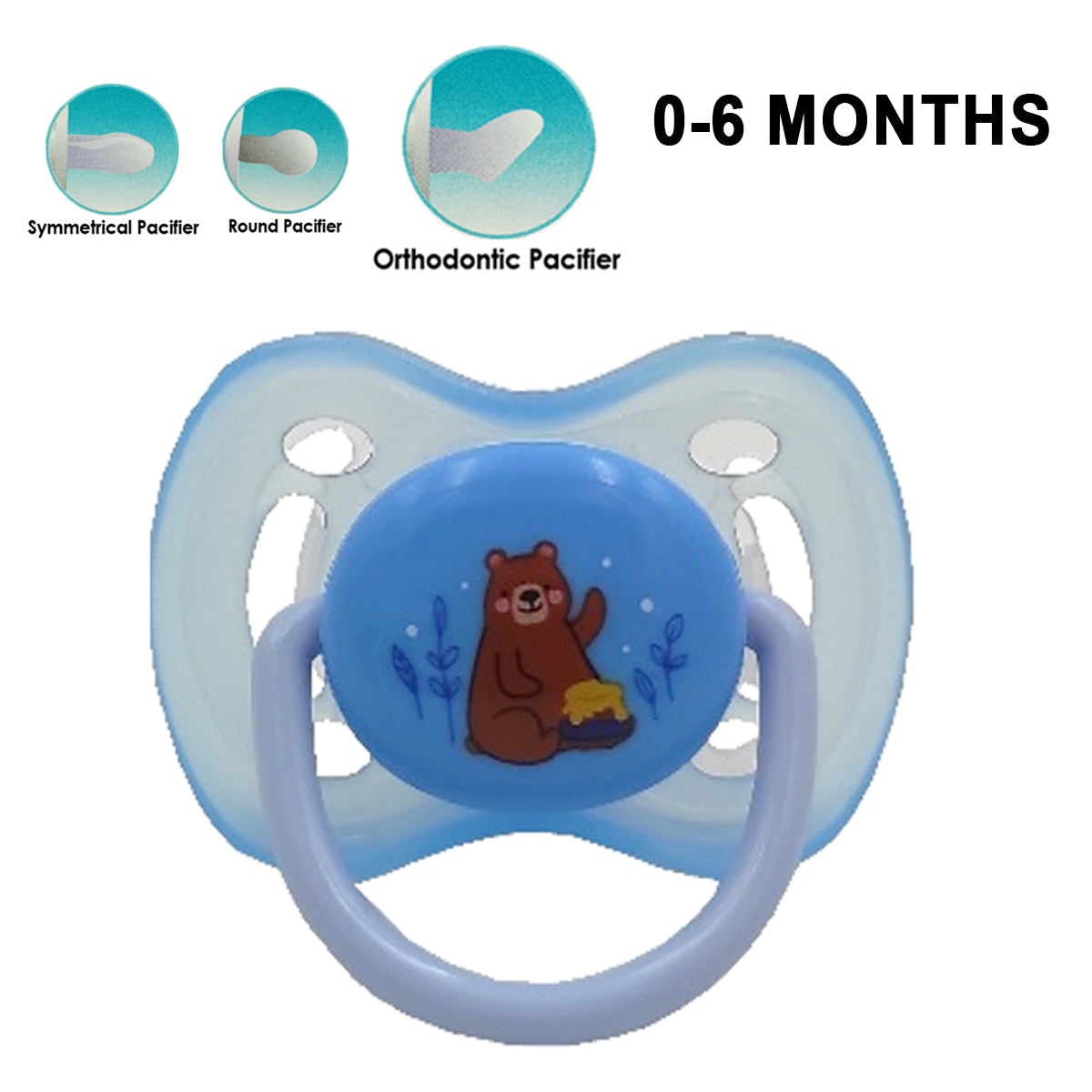 Tollyjoy Pacifier (Symmetrical / Round / Orthodontic) (0-6months)
