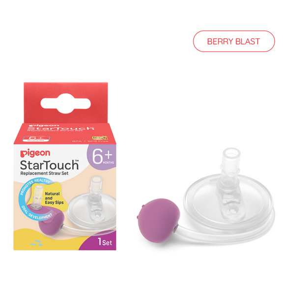 Pigeon Startouch Straw Cup With Gravity Ball 250ml 6m+ & Replacement Accessories