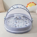 Lucky Baby Pop Up Portable Bed With Pillow W/Mosquito Net-2