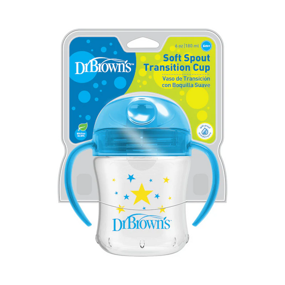 Dr Brown's Soft Spout Transition Cup With Handles - 6 Months (6oz/180ml)