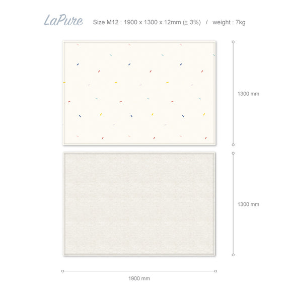 Parklon Lapure Playmat Candy Spring Safe Beige (M12) - 1900x1300x12mm