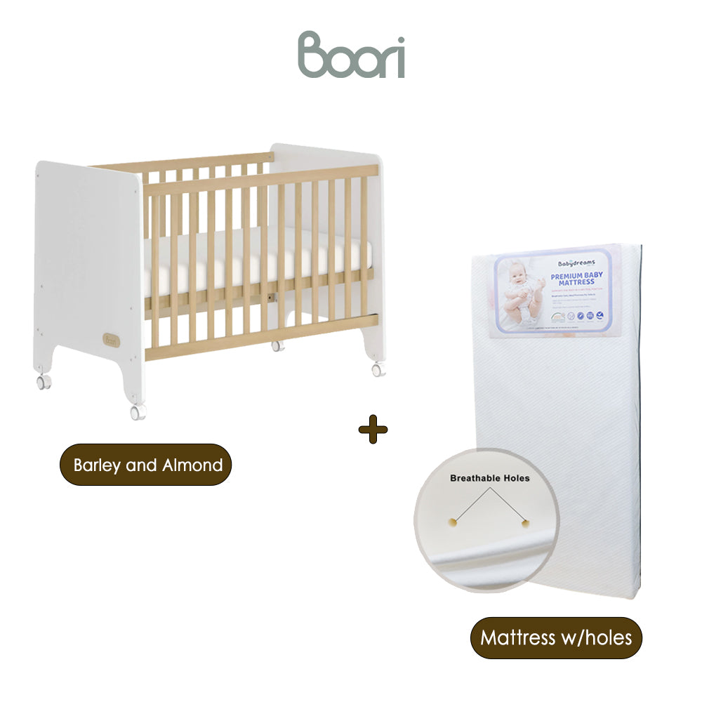 (Pre-order) [Free Installation] Boori Natty Compact Baby Cot - ETA End Oct