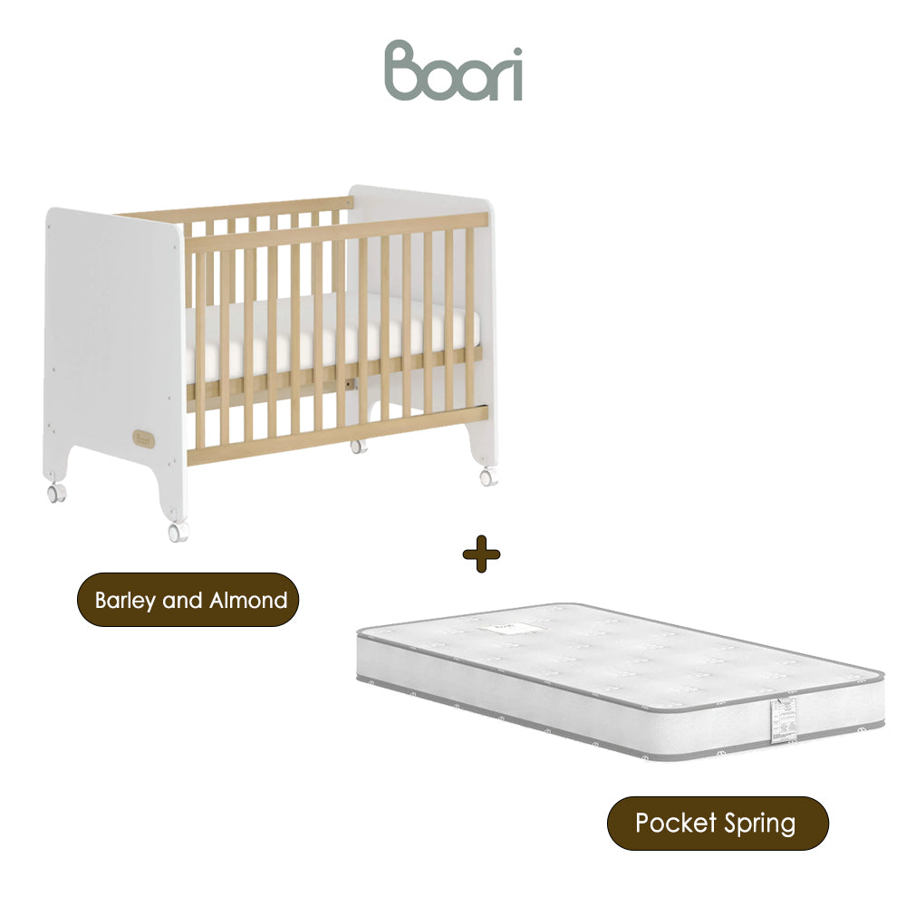 (Pre-order) [Free Installation] Boori Natty Compact Baby Cot - ETA End Oct
